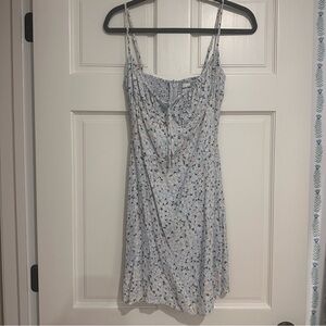 Aritzia Floral Spaghetti Strap Dress